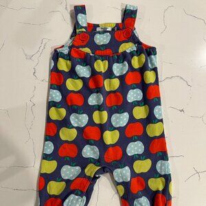 Baby Boden Apple Overalls 12-18 Months